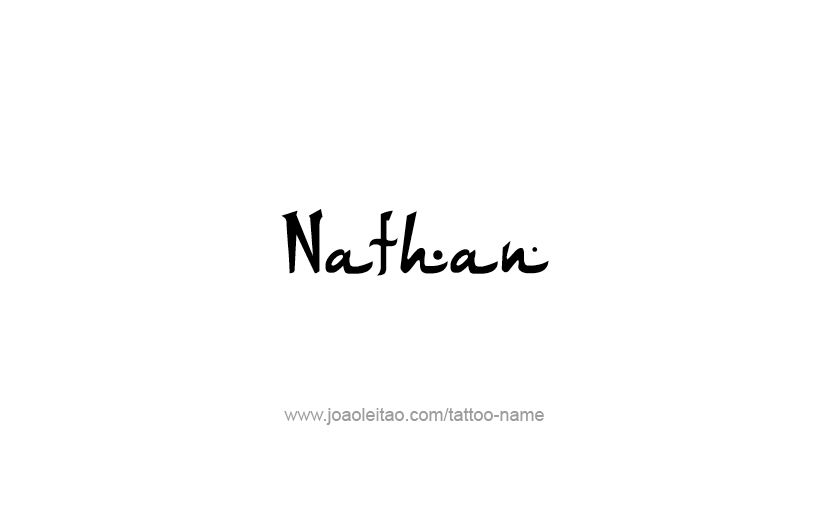 Tattoo Design Prophet Name Nathan