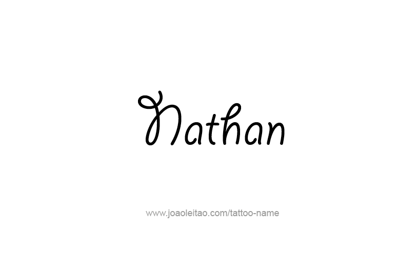 Tattoo Design Prophet Name Nathan