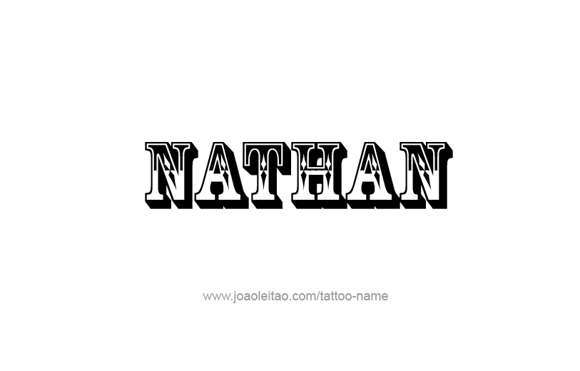 Tattoo Design Prophet Name Nathan