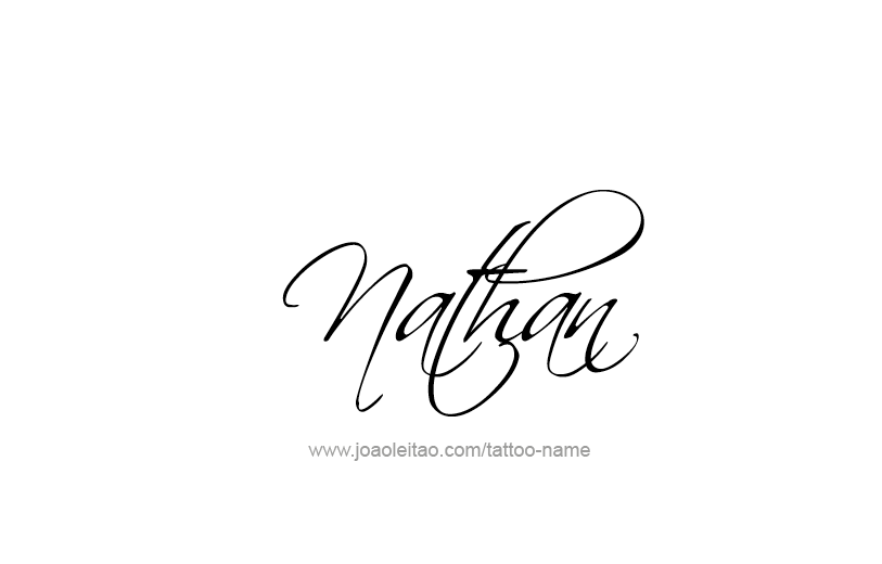 Tattoo Design Prophet Name Nathan