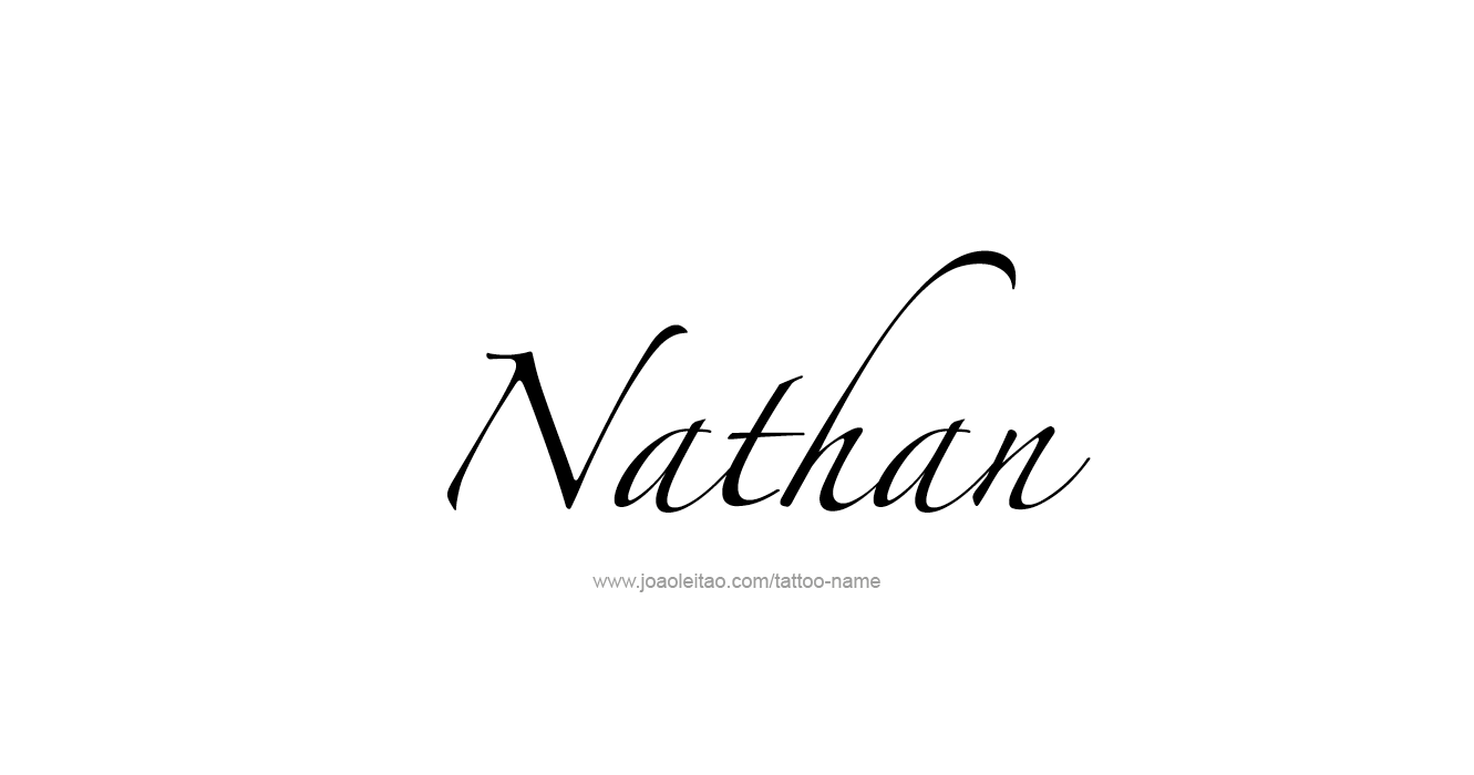 Tattoo Design Prophet Name Nathan