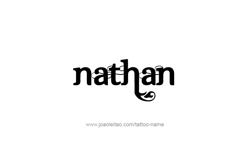 Tattoo Design Prophet Name Nathan