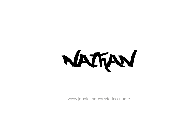 Tattoo Design Prophet Name Nathan