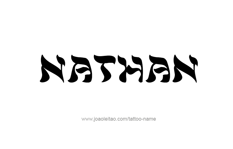 Tattoo Design Prophet Name Nathan