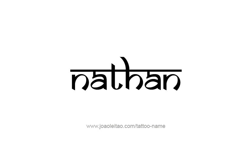 Tattoo Design Prophet Name Nathan