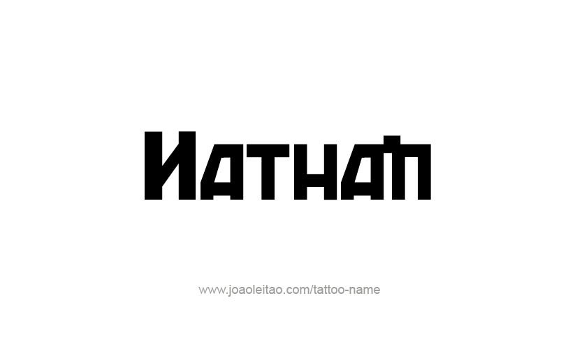 Tattoo Design Prophet Name Nathan