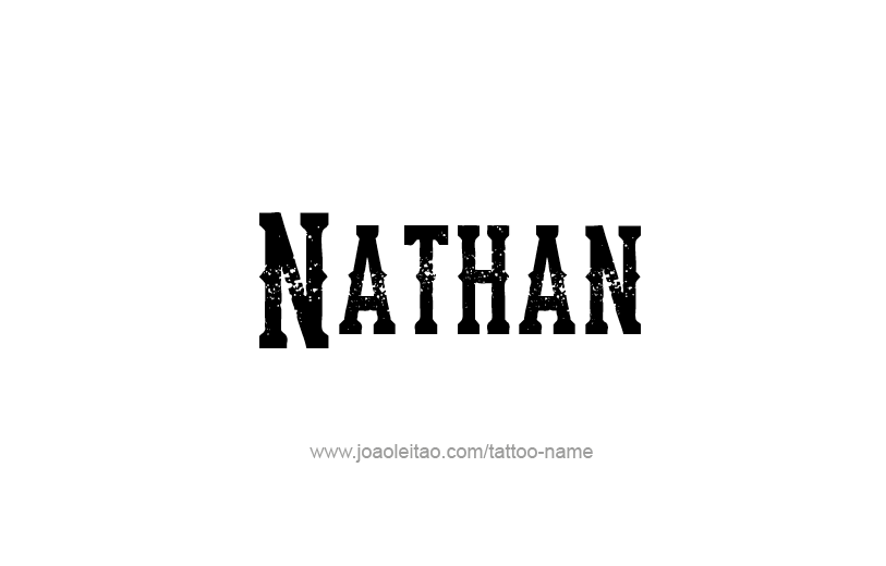 Tattoo Design Prophet Name Nathan