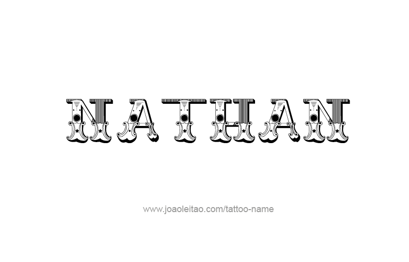 Tattoo Design Prophet Name Nathan