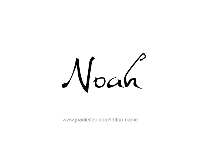 Tattoo Design Prophet Name Noah