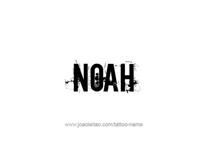 Tattoo Design Prophet Name Noah