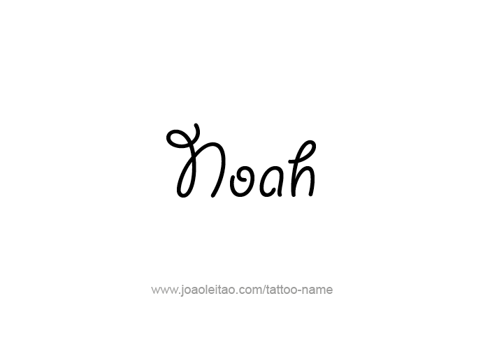 Tattoo Design Prophet Name Noah