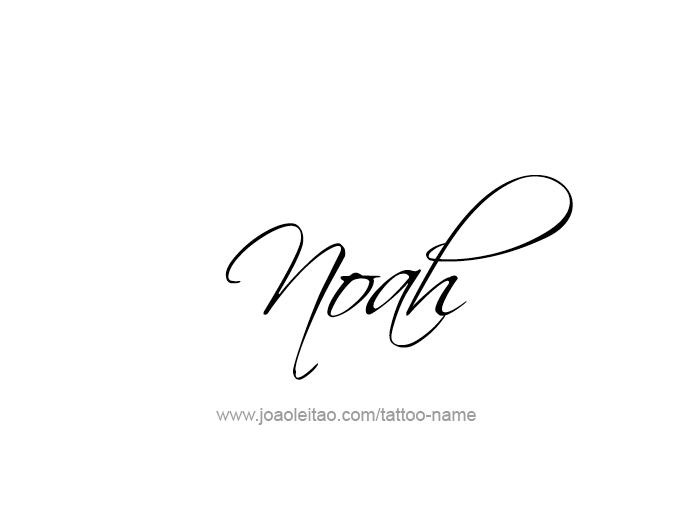 Tattoo Design Prophet Name Noah