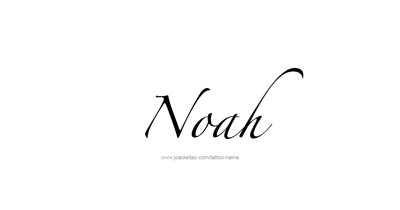 Tattoo Design Prophet Name Noah