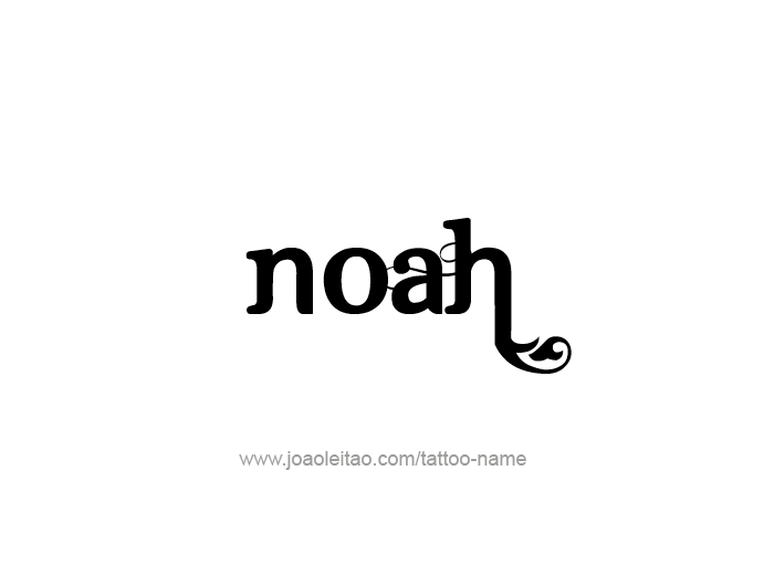 Tattoo Design Prophet Name Noah