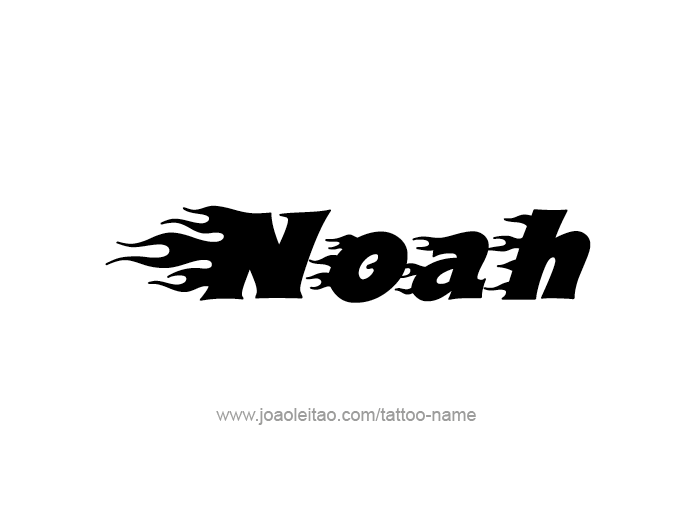 Tattoo Design Prophet Name Noah