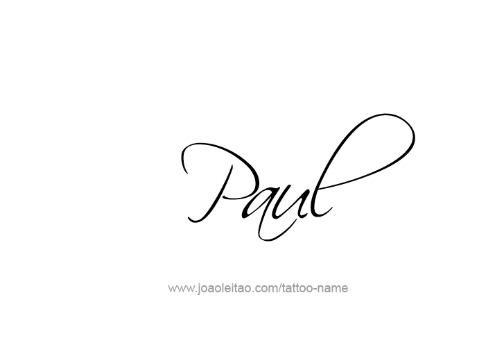 Tattoo Design Prophet Name Paul