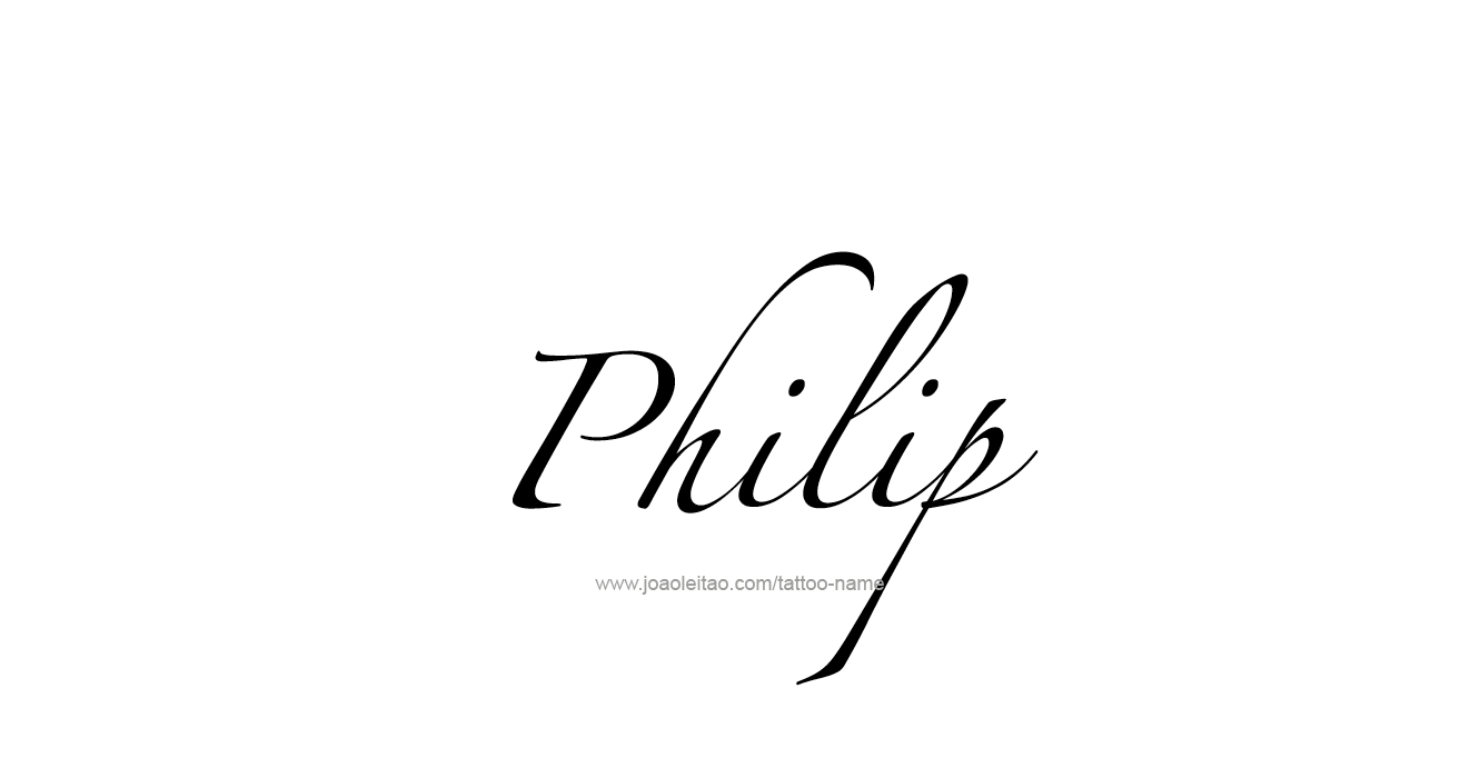 Tattoo Design Prophet Name Philip