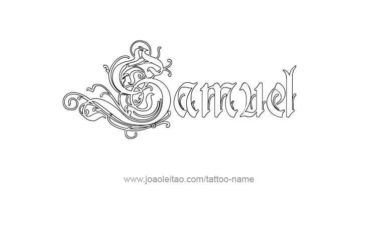 Tattoo Design Prophet Name Samuel