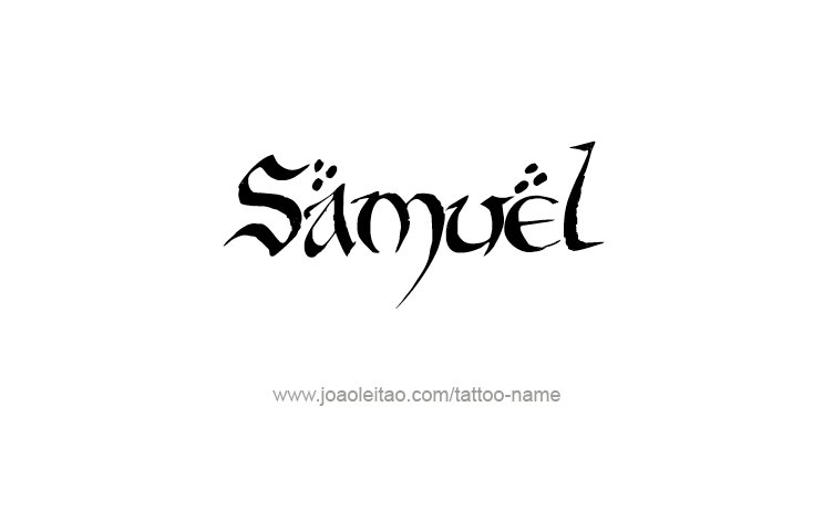 Tattoo Design Prophet Name Samuel