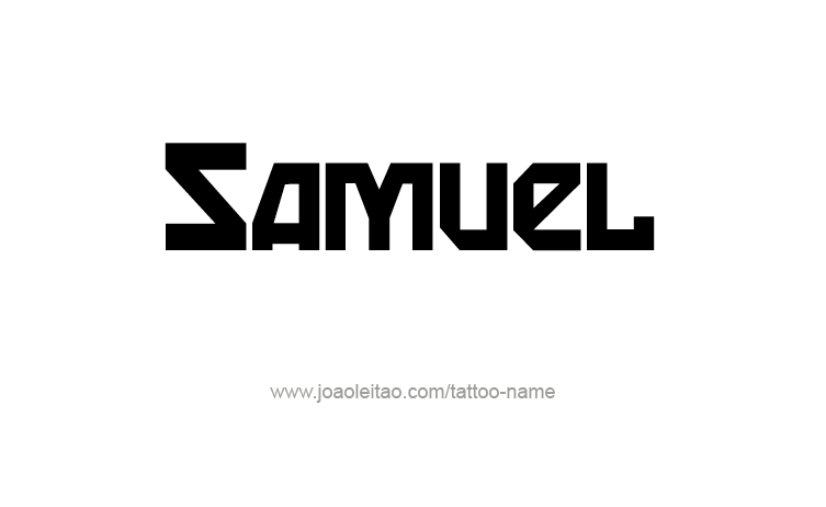 Tattoo Design Prophet Name Samuel