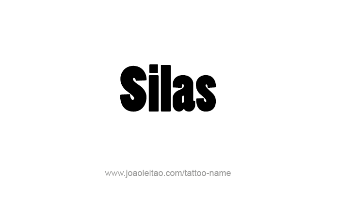 Tattoo Design Prophet Name Silas