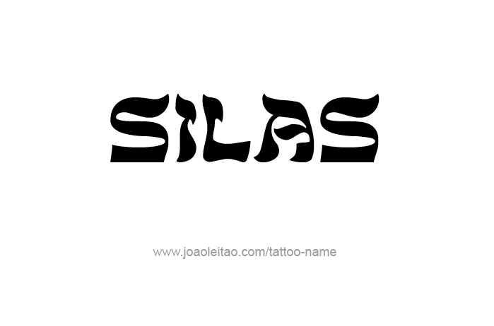 Tattoo Design Prophet Name Silas