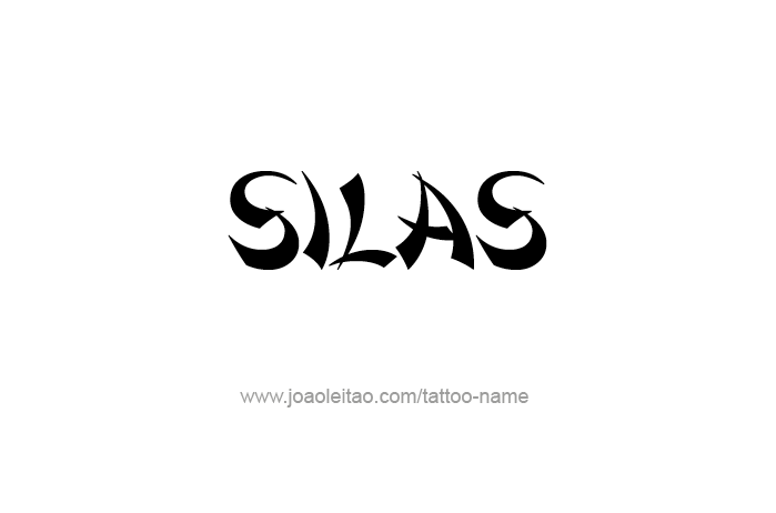 Tattoo Design Prophet Name Silas
