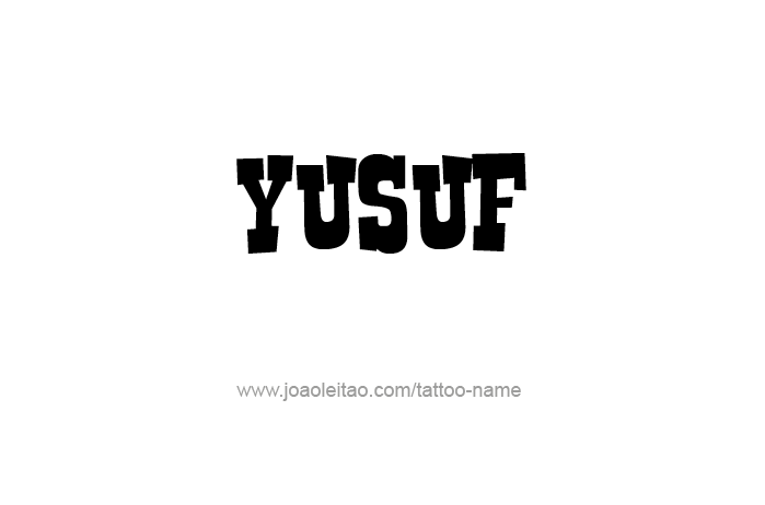 Tattoo Design Prophet Name Yusuf