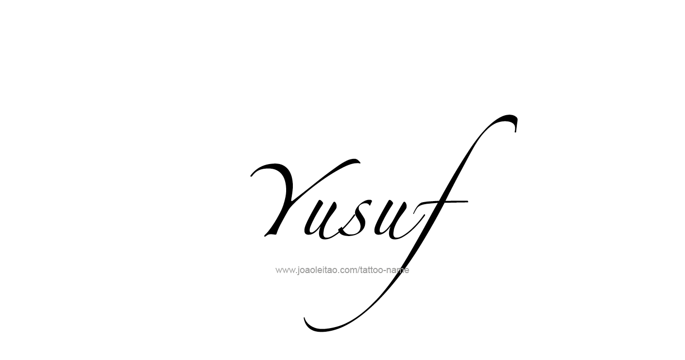 Tattoo Design Prophet Name Yusuf