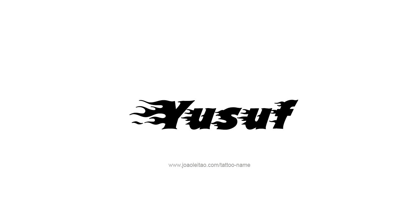 Tattoo Design Prophet Name Yusuf