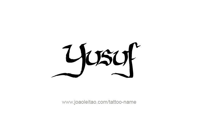 Tattoo Design Prophet Name Yusuf