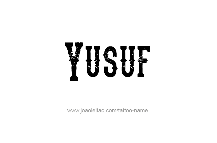 Tattoo Design Prophet Name Yusuf