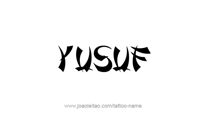 Tattoo Design Prophet Name Yusuf