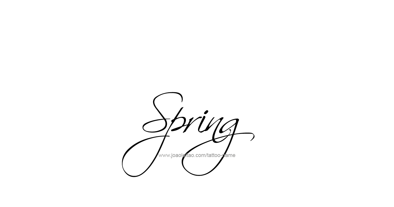 Tattoo Design Season Name Spring  