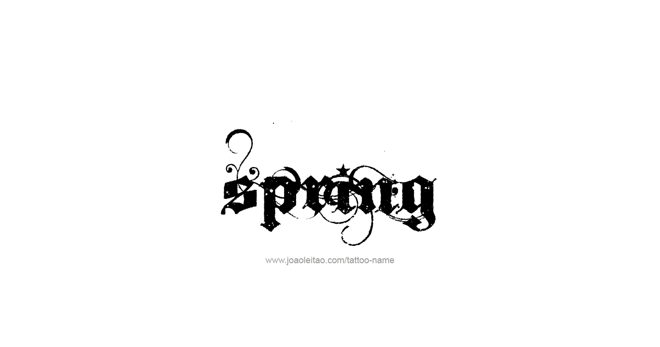 Tattoo Design Season Name Spring  