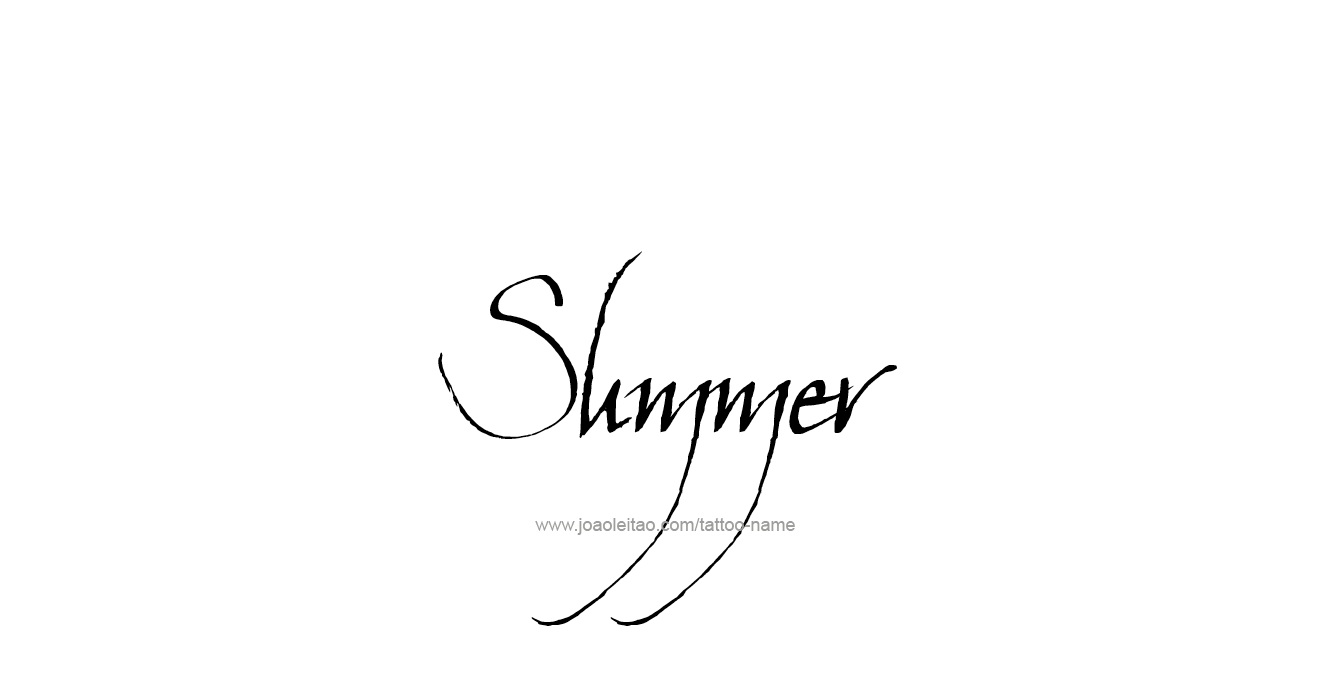 Tattoo Design Season Name Summer  