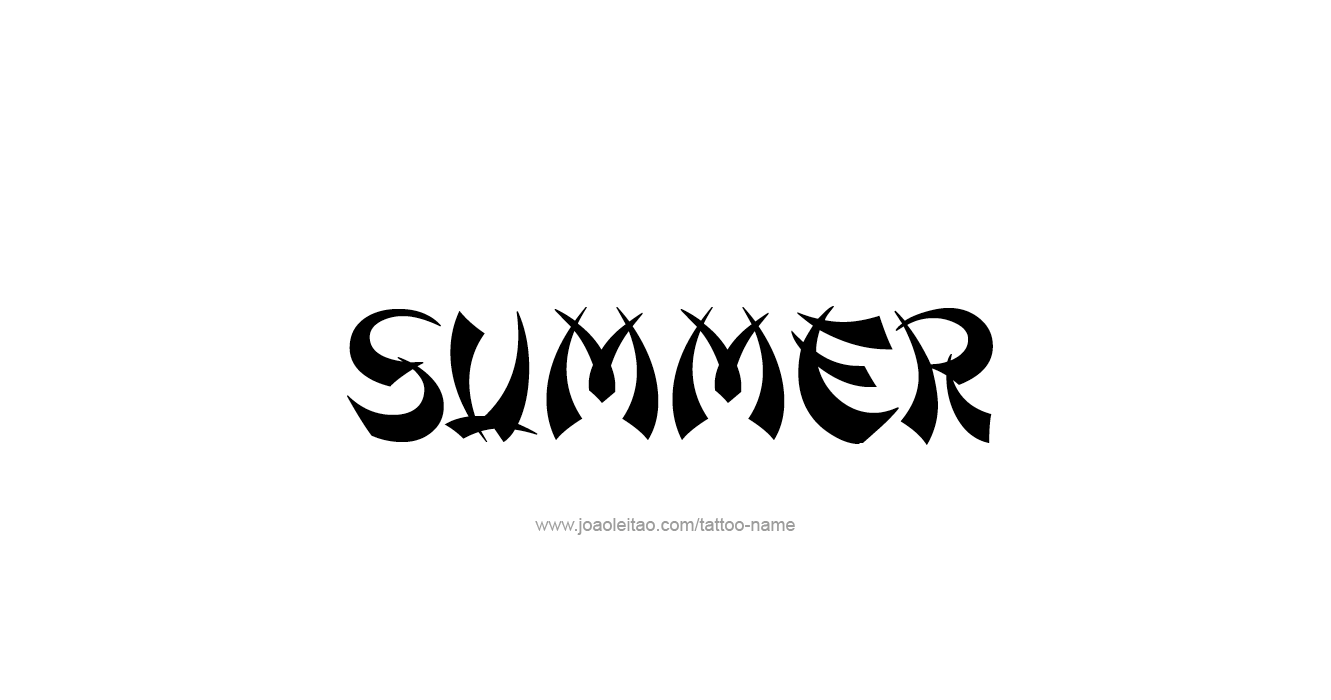 Tattoo Design Season Name Summer