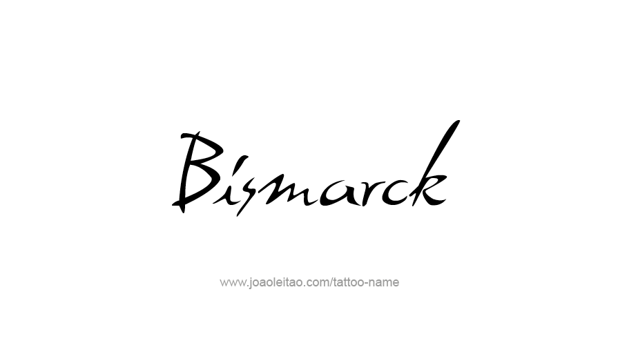 Tattoo Design USA Capital City Name Bismarck