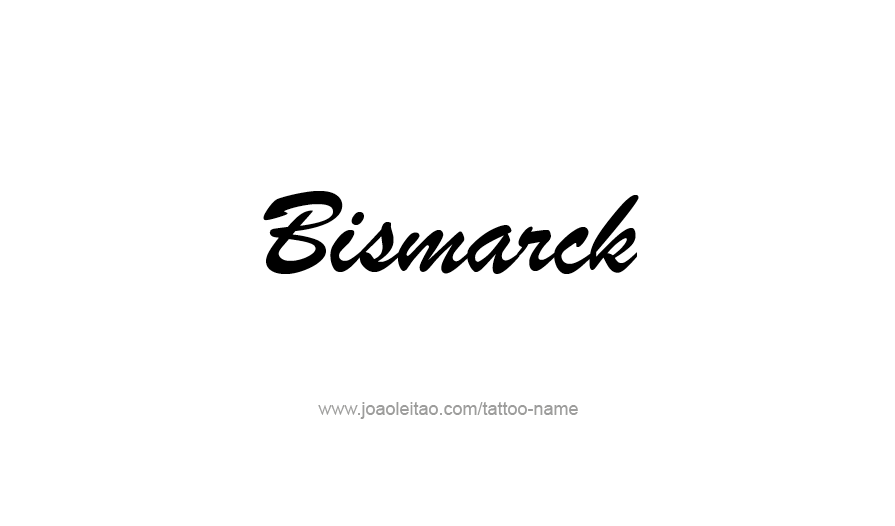 Tattoo Design USA Capital City Name Bismarck