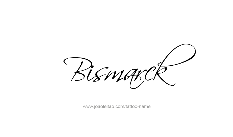 Tattoo Design USA Capital City Name Bismarck