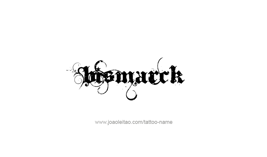 Tattoo Design USA Capital City Name Bismarck