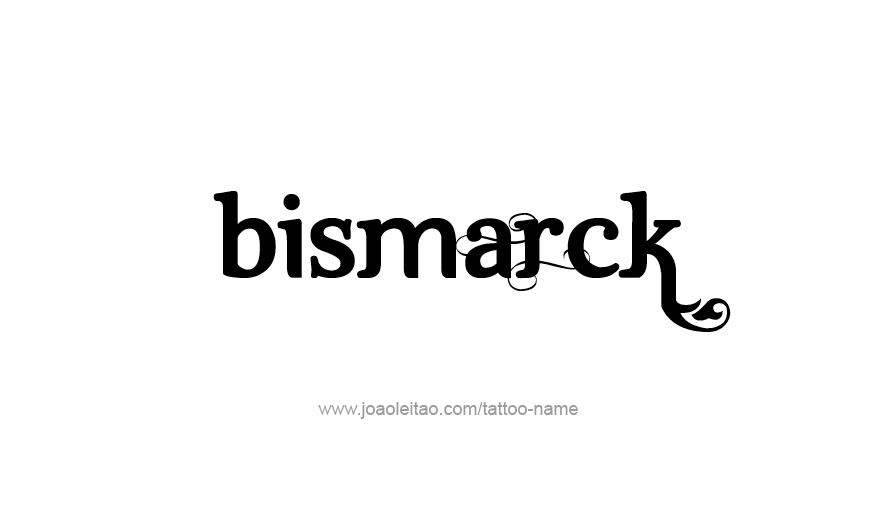 Tattoo Design USA Capital City Name Bismarck