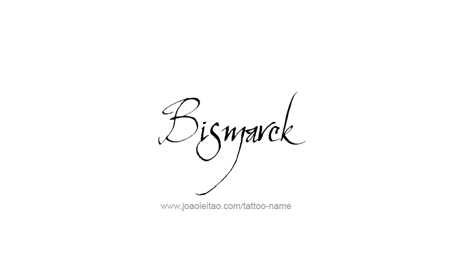 Tattoo Design USA Capital City Name Bismarck