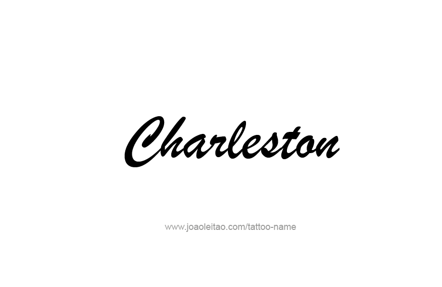 Tattoo Design USA Capital City Name Charleston