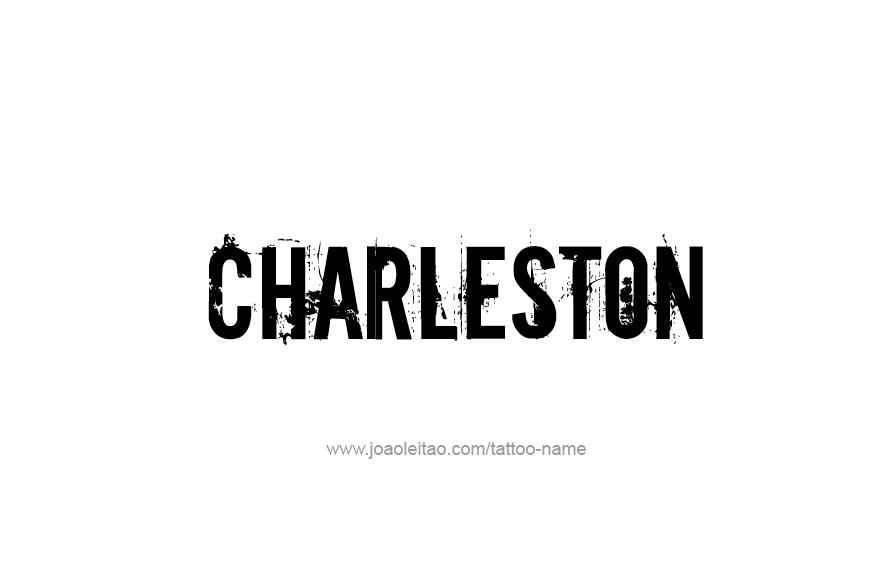 Tattoo Design USA Capital City Name Charleston