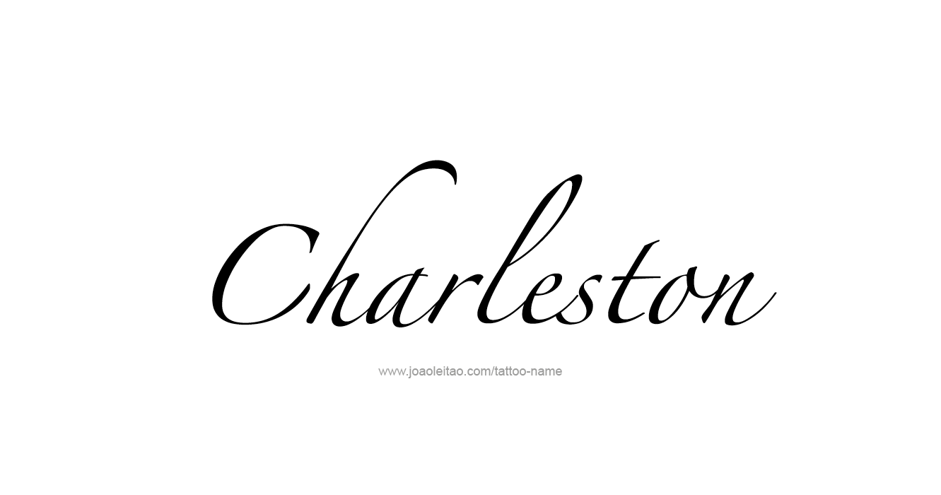 Tattoo Design USA Capital City Name Charleston