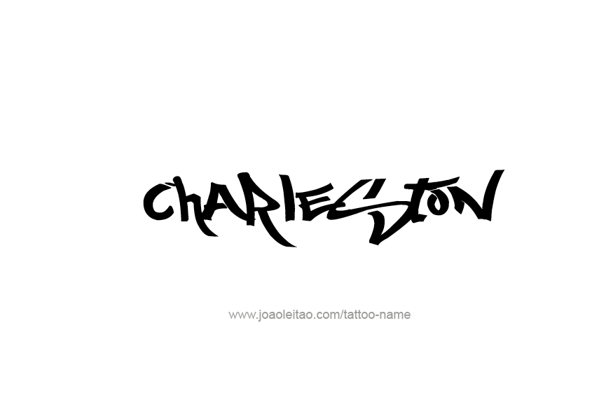 Tattoo Design USA Capital City Name Charleston