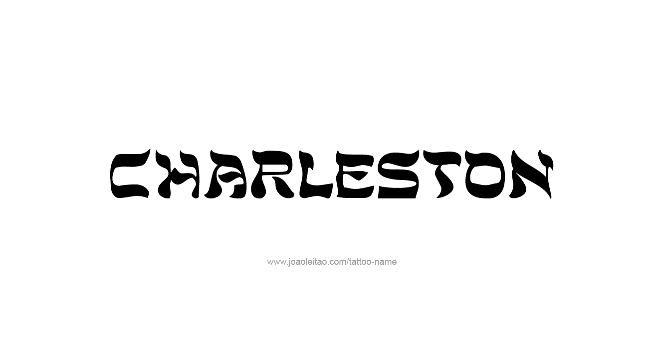 Tattoo Design USA Capital City Name Charleston