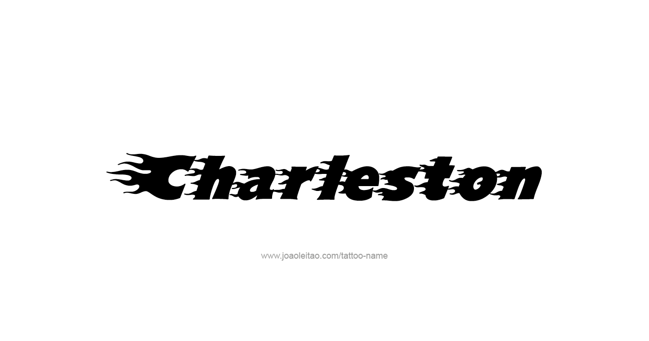 Tattoo Design USA Capital City Name Charleston