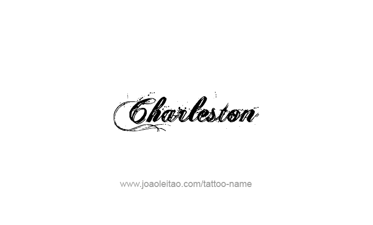 Tattoo Design USA Capital City Name Charleston